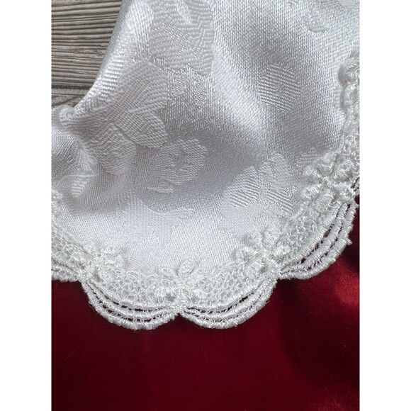 Vtg Piccolo Christmas Dress Girls 4T Red Velvet w/Lace Collar Festive Holiday - Picture 7 of 11